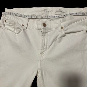7 For All Mankind White Denim Jeans